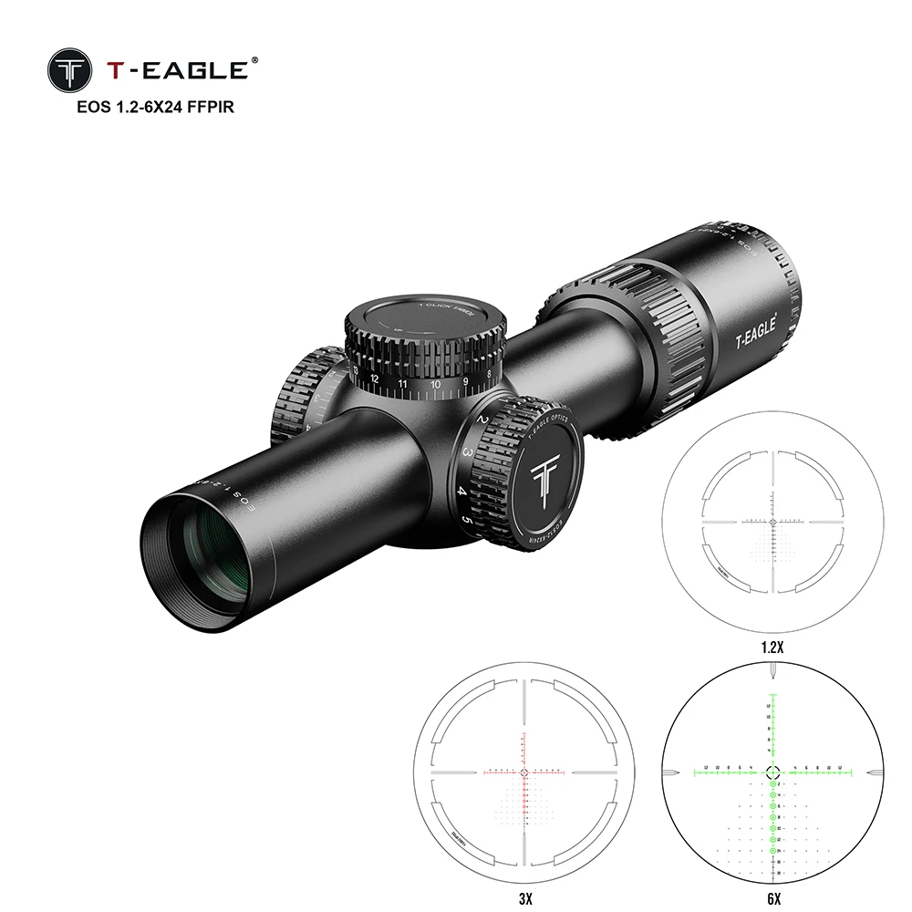 T-Eagle EOS visor de rifle táctico IR FFP para observación - imagen 2