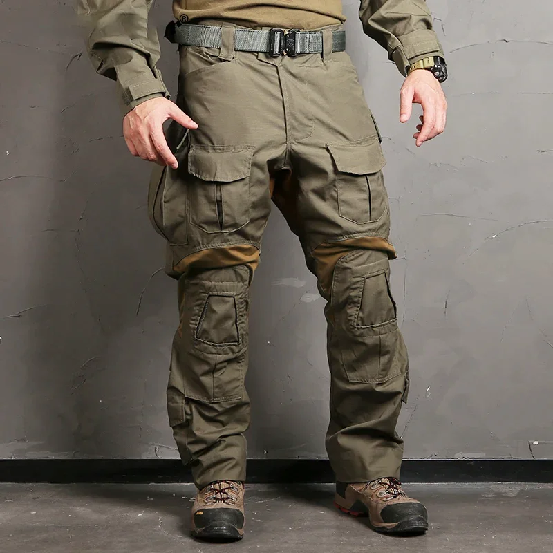 Pantalones tácticos Multicam para caza y combate repelente al agua - imagen 3