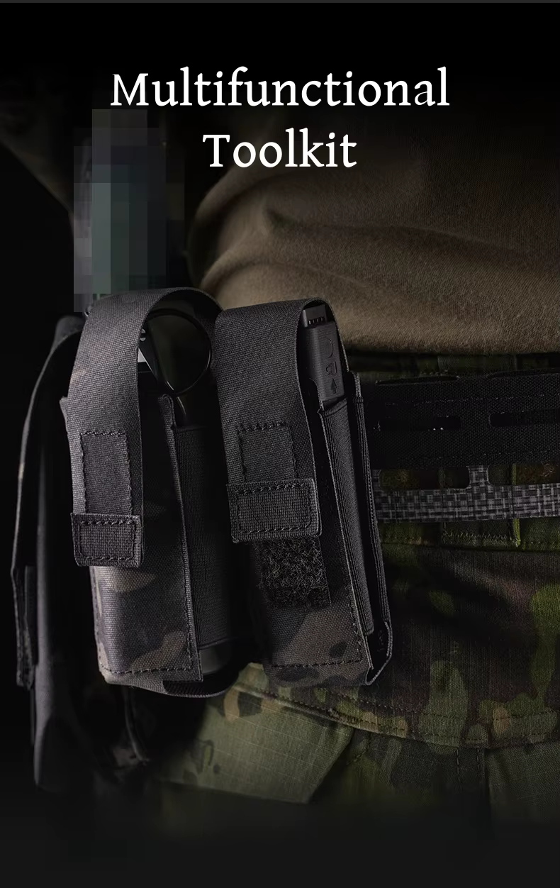 Bolsa de herramientas compacta con compatibilidad MOLLE