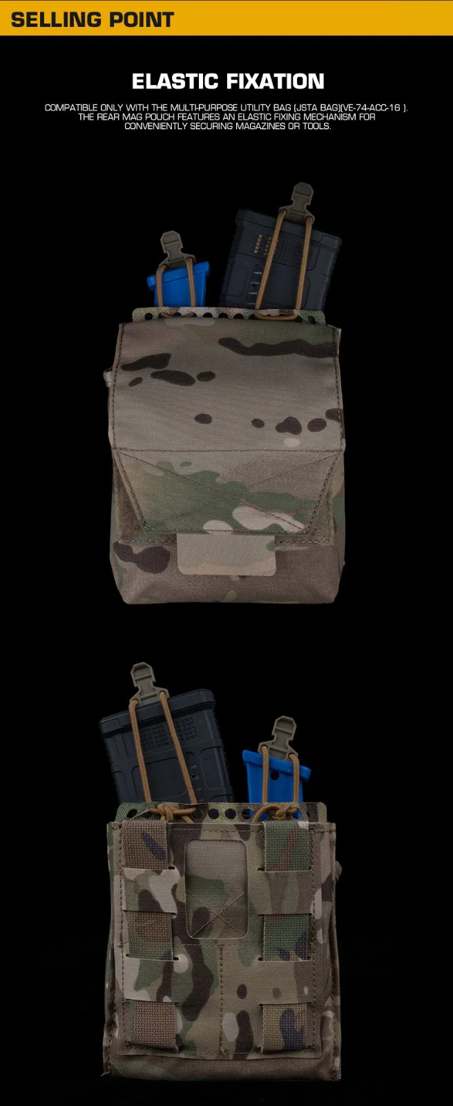 Vista de la bolsa integrada al equipo