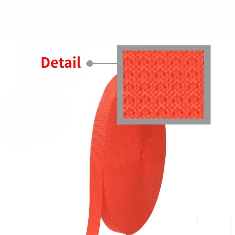 Correa táctica de nailon roja para rescate y equipaje