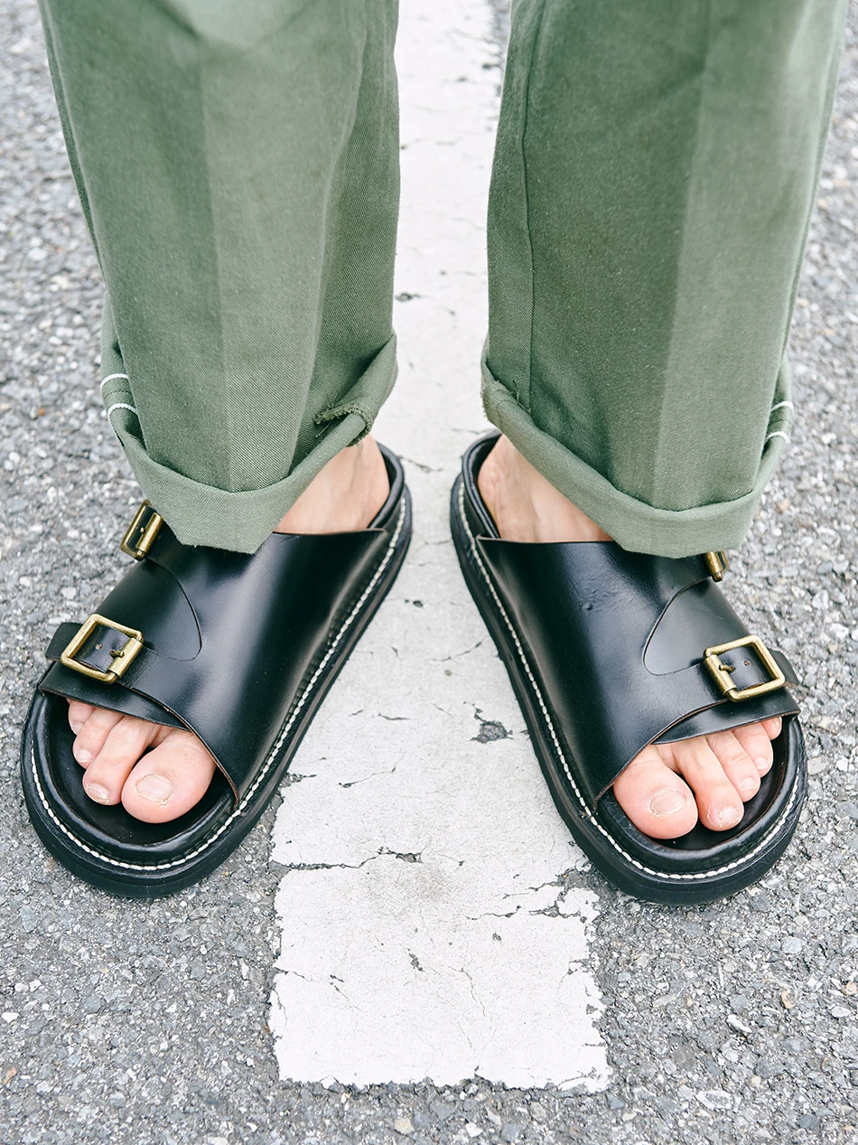 Sandalias tácticas KOWM de cuero transpirables para exterior - imagen 5
