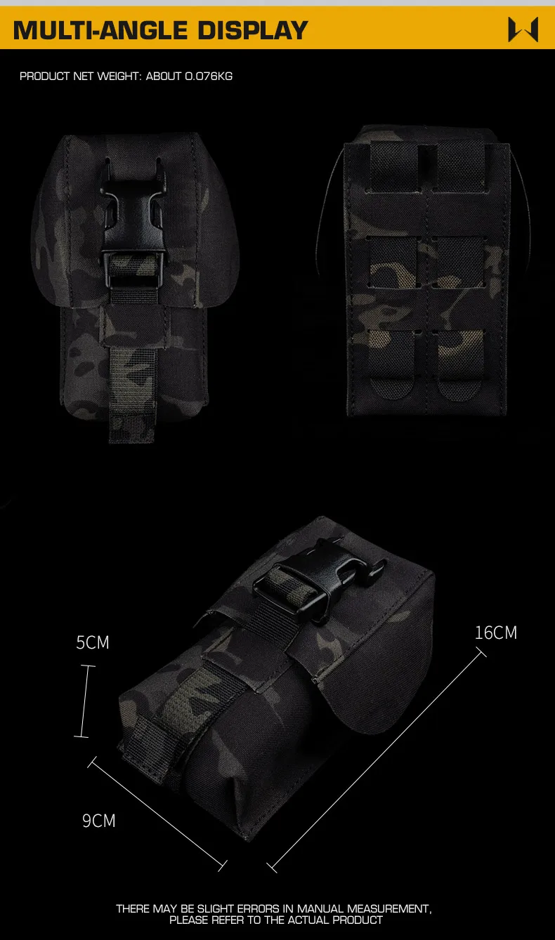 Montura MOLLE trasera de la bolsa