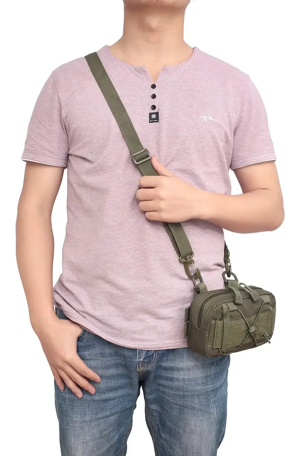 Bolsa MOLLE 1000D impermeable de nailon EDC con correa hombro - imagen 2