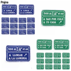 Parche bordado termoadhesivo A LLORAR A LA LLORERIA – para coser o planchar
