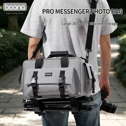 Bolsa táctica para cámara réflex, repelente al agua, acolchada