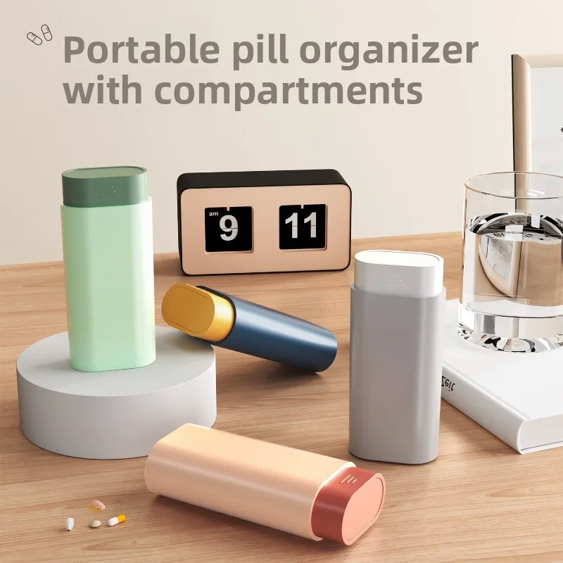 Caja compacta y portátil para medicamentos