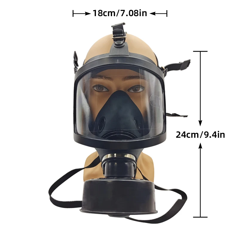 Máscara antigás facial con filtro respiratorio químico-nuclear - imagen 2