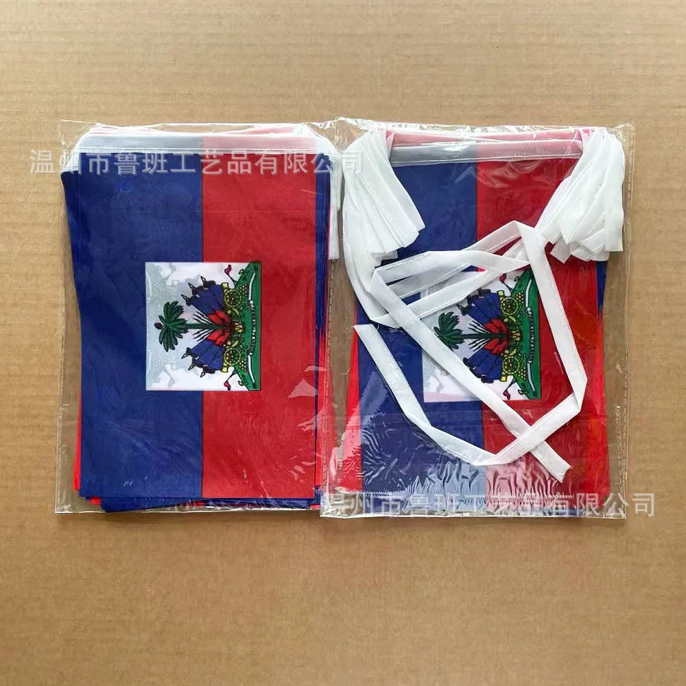 Banderines de Haití para decoración de fiestas y festivales