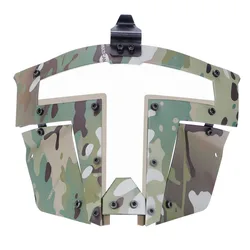 Máscara táctica completa transpirable de malla metálica para airsoft