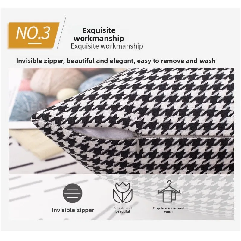Funda de almohada Qiandongge estilo nórdico ligera – para cama - imagen 3