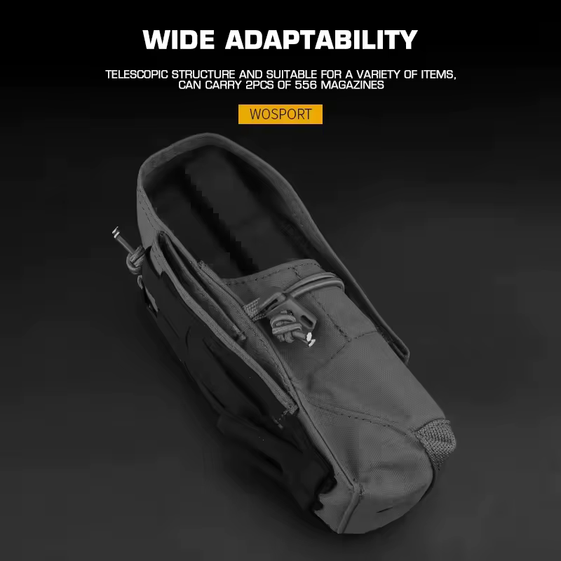Bolsa portacargadores táctica MOLLE de nailon resistente para rifle - imagen 4