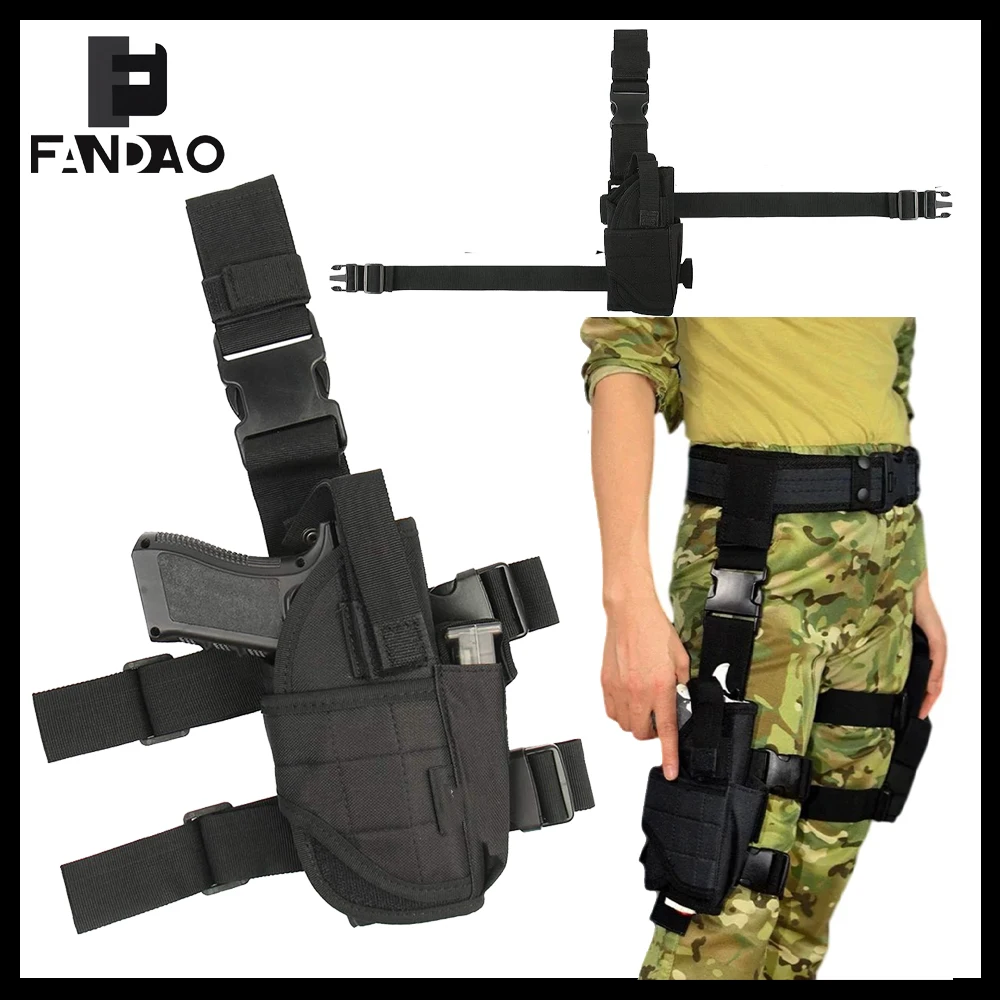 Funda táctica ajustable para pierna, universal
