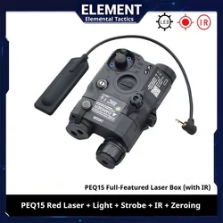 Element Linterna táctica PEQ-15 con punto rojo e indicador verde