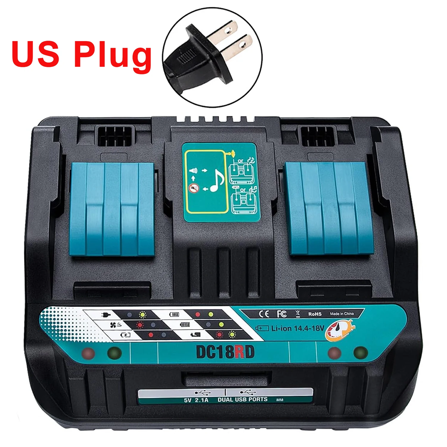 Compatibilidad con baterías 14.4V y 18V