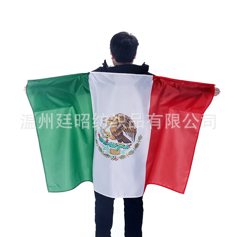 Bandera México poliéster tipo chal para hombro interior y exterior - imagen 3