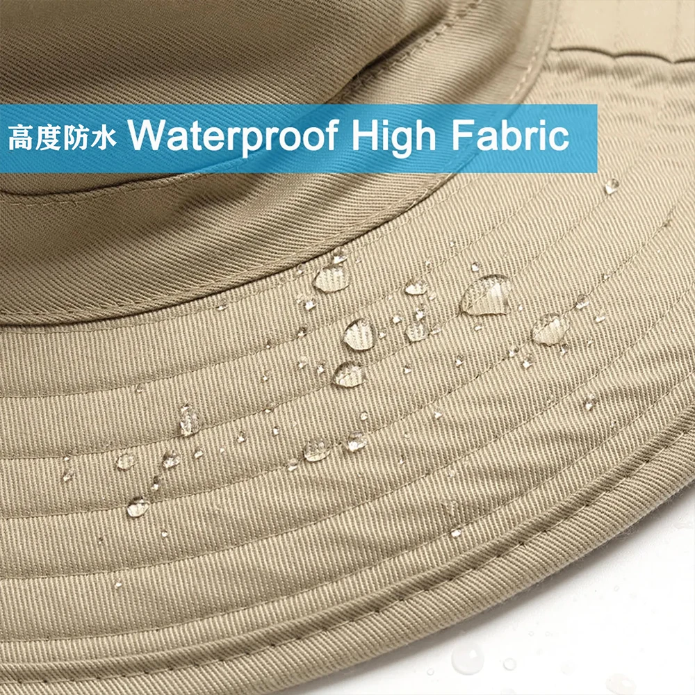 Sombrero táctico impermeable para pesca con red mosquitera y malla - imagen 2