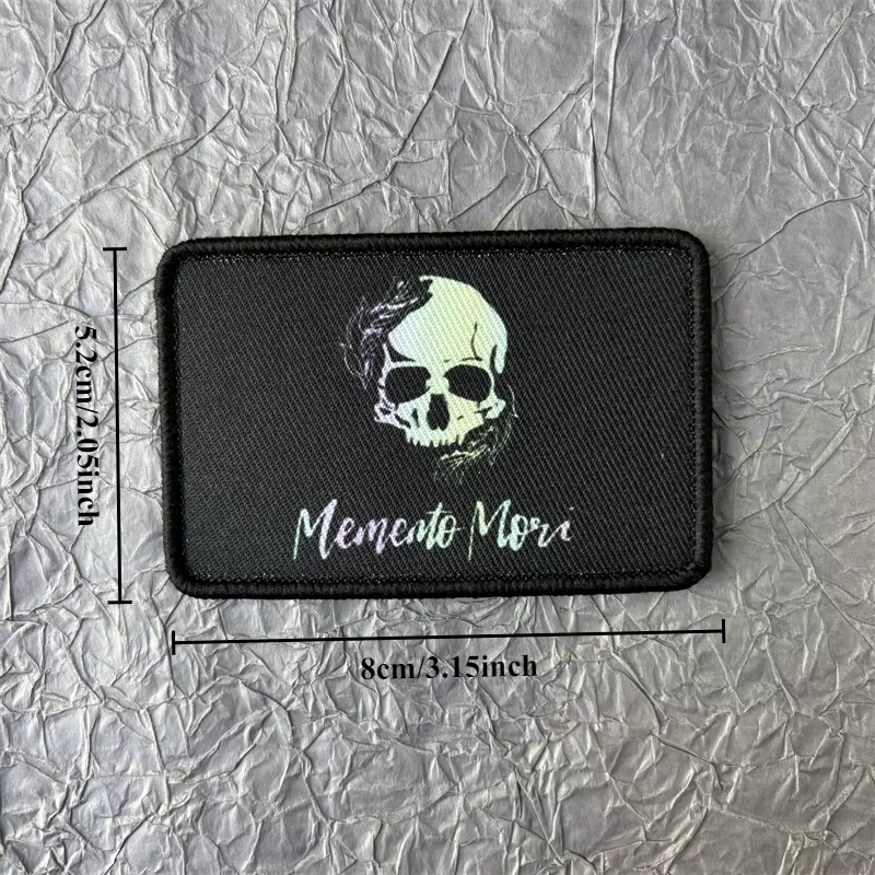 Parche Memento Mori gancho y bucle – Táctico adhesivo