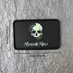 Parche Memento Mori gancho y bucle – Táctico adhesivo
