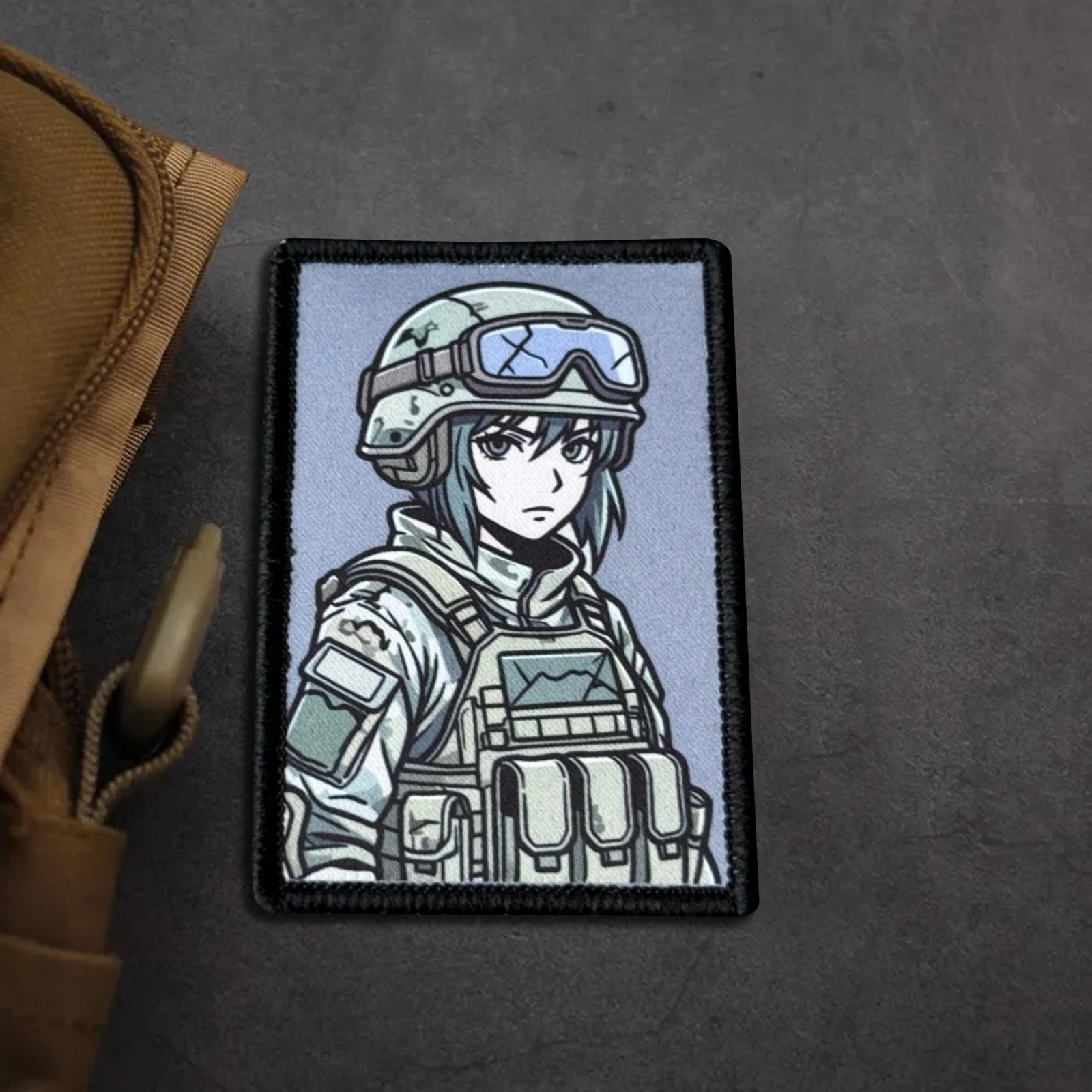 Parche táctico anime con gancho y bucle para mochila, chaqueta