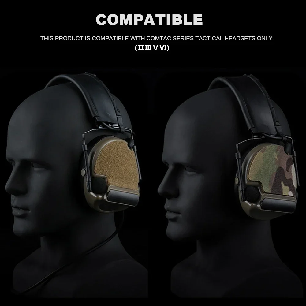 Parche camuflaje artesanal para auriculares de caza y tiro - imagen 3