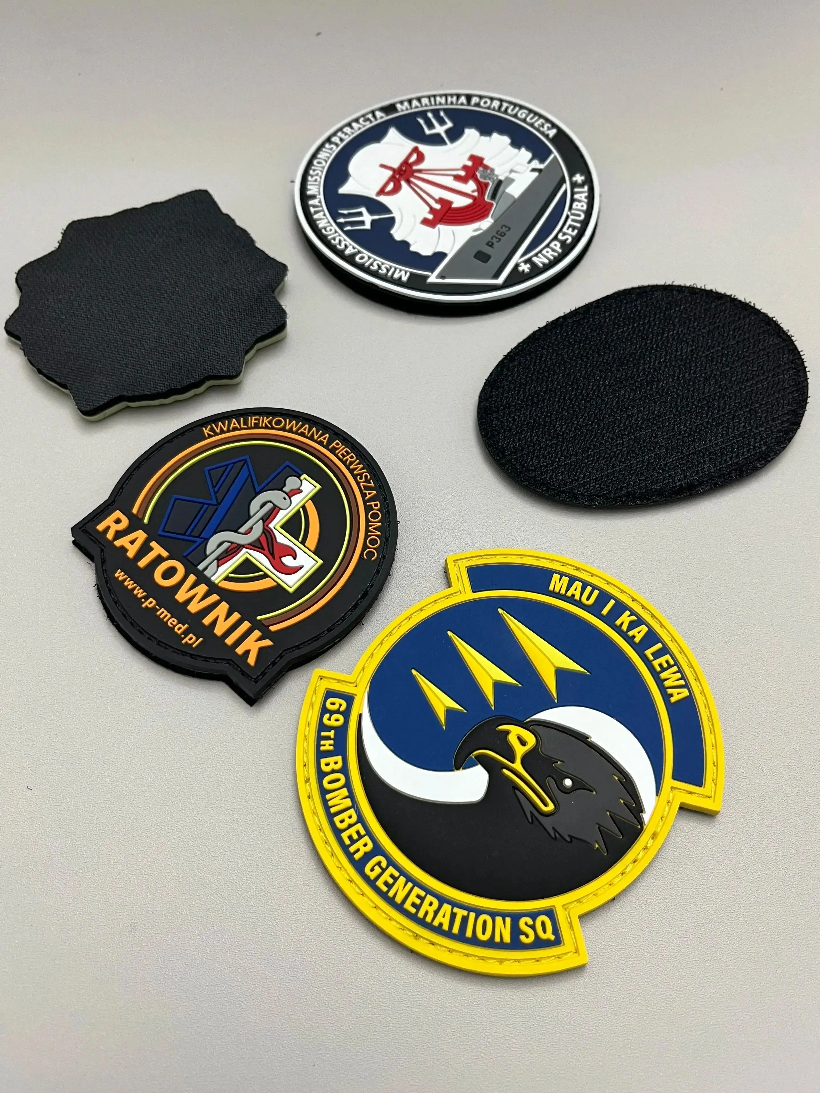 Parche con acabado personalizado