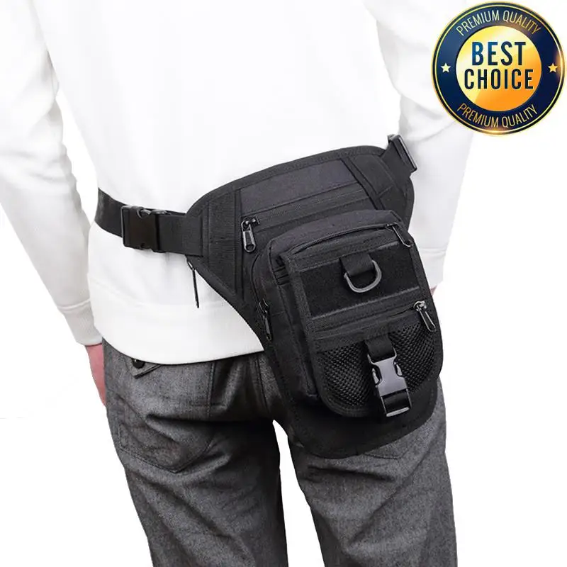 Riñonera táctica impermeable MOLLE para montaña y senderismo