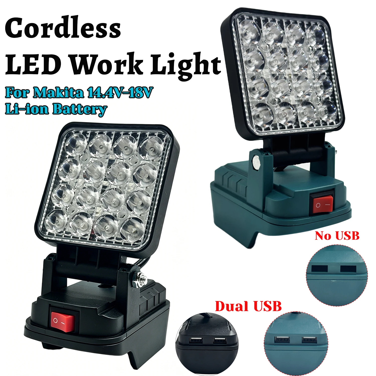 Makita Lámpara de trabajo LED plegable para acampada y emergencia - imagen 2