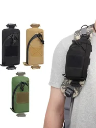 Bolsa táctica MOLLE Kosibato con correa de hombro y compartimento EDC