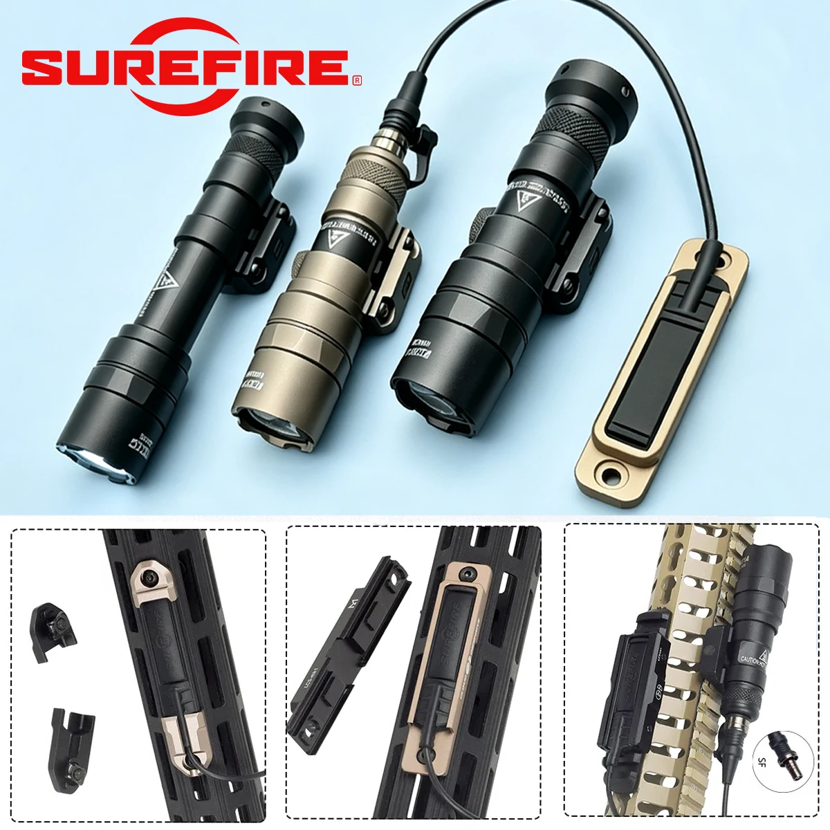 SureFire M600C Linterna táctica con pulsador ST07 y montaje M-LOK - imagen 2