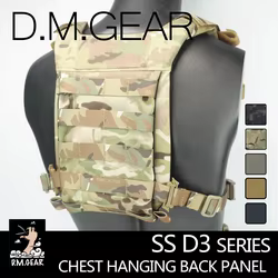 DMGear Chaleco táctico serie SS D3 placa trasera MOLLE correa pecho