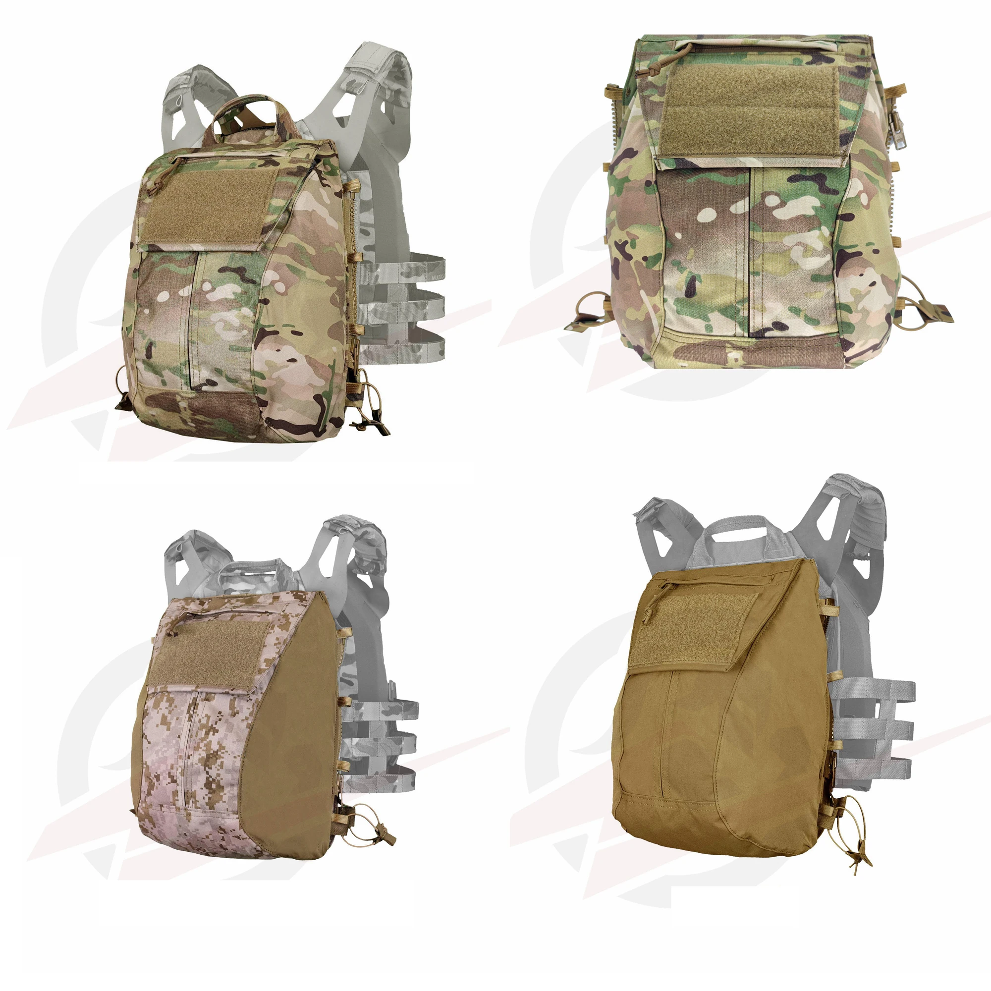 Chaleco táctico MOLLE portaplacas JPC 2.0 – Panel trasero cremallera - imagen 5