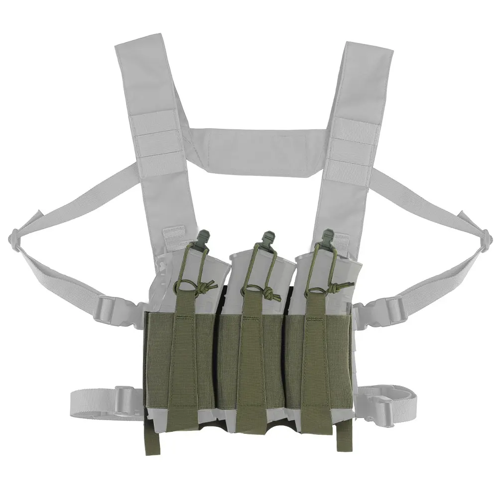 Bolsa táctica elástica para cargadores con gancho G y hebilla frontal - imagen 4