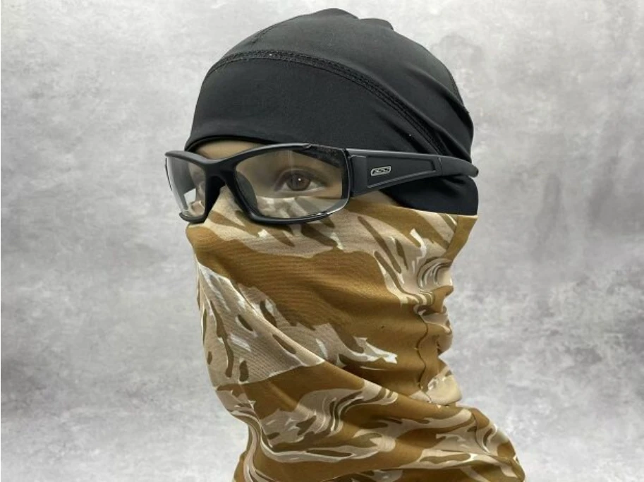 Gorra táctica Desert Tiger Stripe con mascarilla de malla para cuello - imagen 3