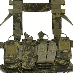Chaleco rig táctico MOLLE ligero camuflaje EMR para airsoft