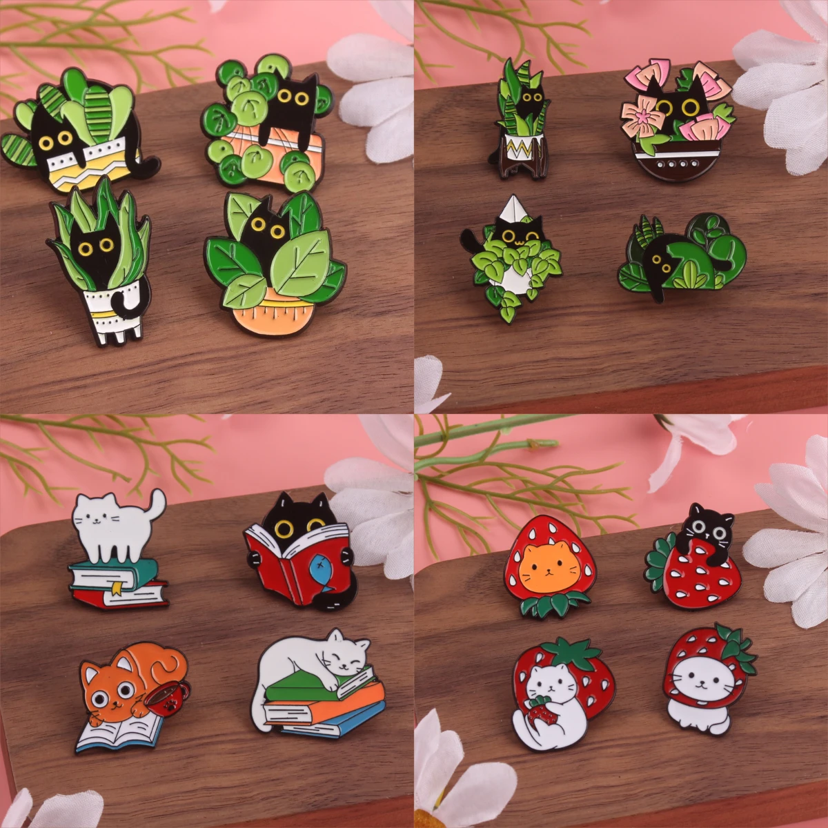 Broches de animales con alfiler para chaquetas y accesorios DIY