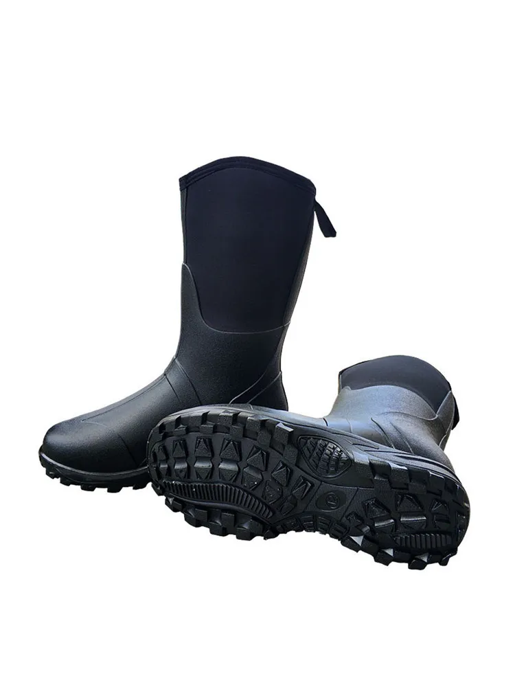 Botas de neopreno con diseño camuflado para otoño e invierno