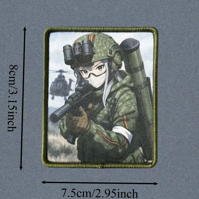 Parche bordado anime velcro para chaquetas y mochilas - imagen 2
