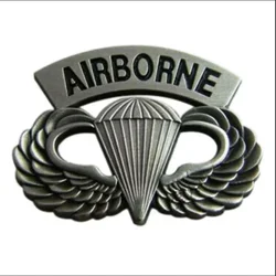 Pin de paracaidista vintage ejército estadounidense, broche militar