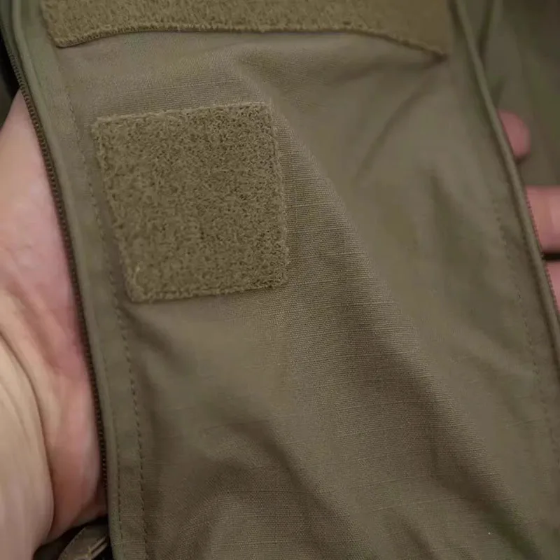 Chaqueta táctica transpirable impermeable ripstop elástica