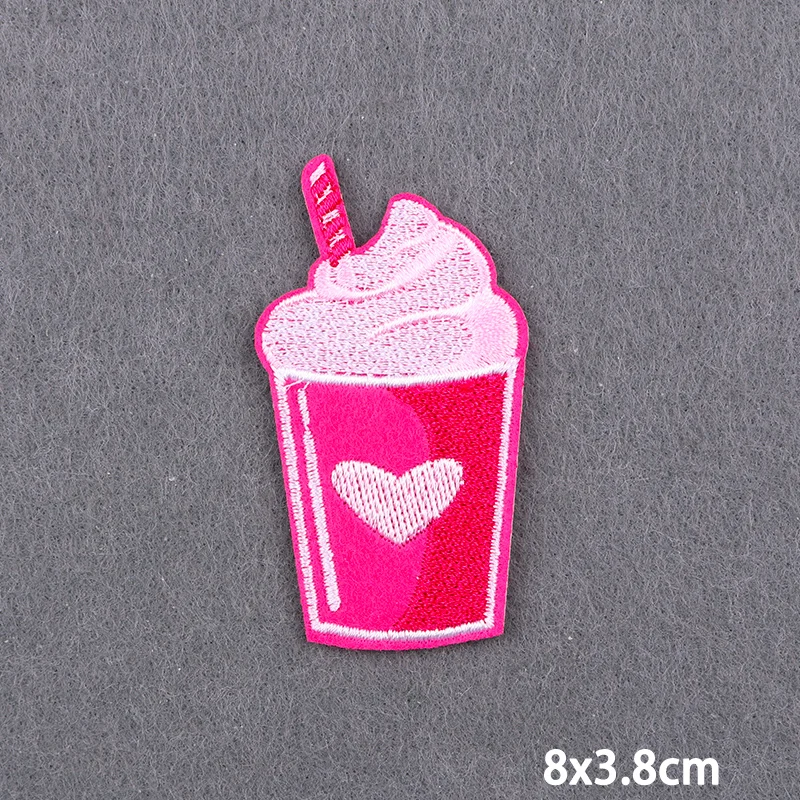 Parche termoadhesivo bordado rosa – Diseño amor para vaqueros - imagen 4