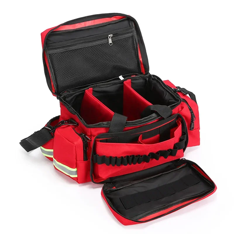 Detalle de la mochila/bolsa para rescate y medicina