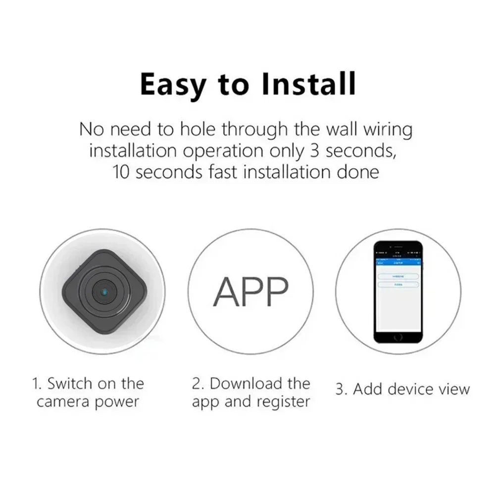 Cámara vigilancia WiFi con detección movimiento y batería recargable - imagen 2