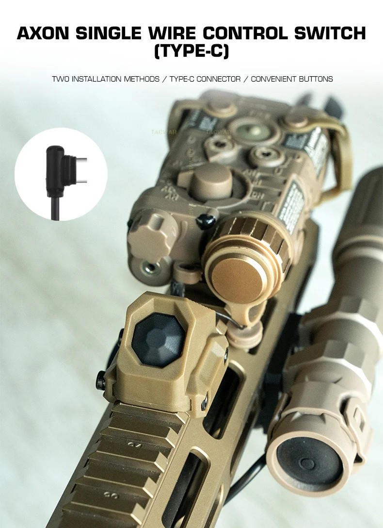 Detalle del interruptor y conexiones