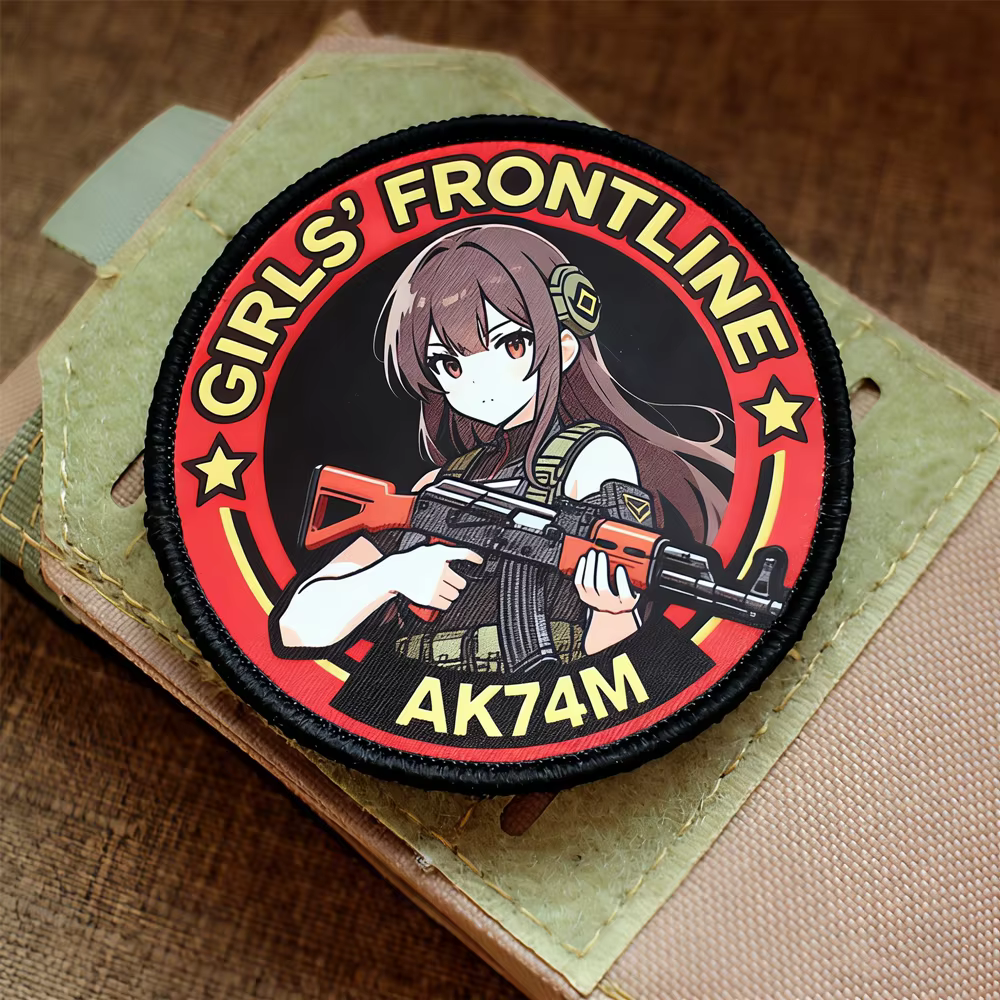 Parche táctico Girls' Frontline animado AK74M HK416 DIY ropa bolsos - imagen 3