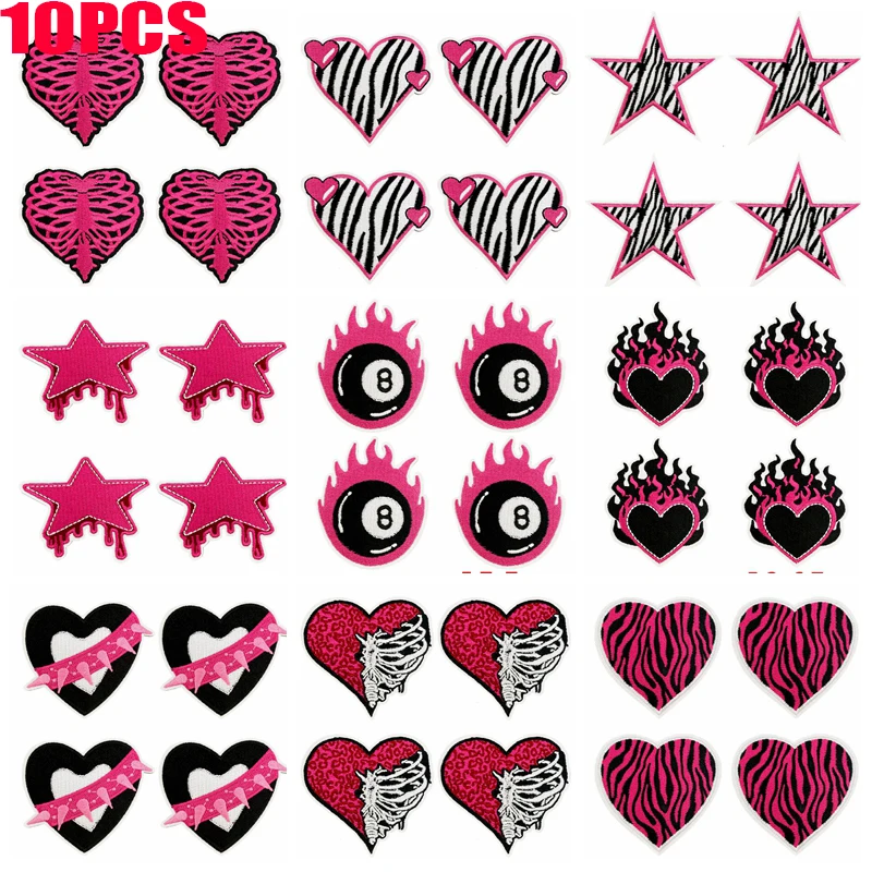Parche termoadhesivo leopardo, corazón y estrella de cinco puntas - imagen 4