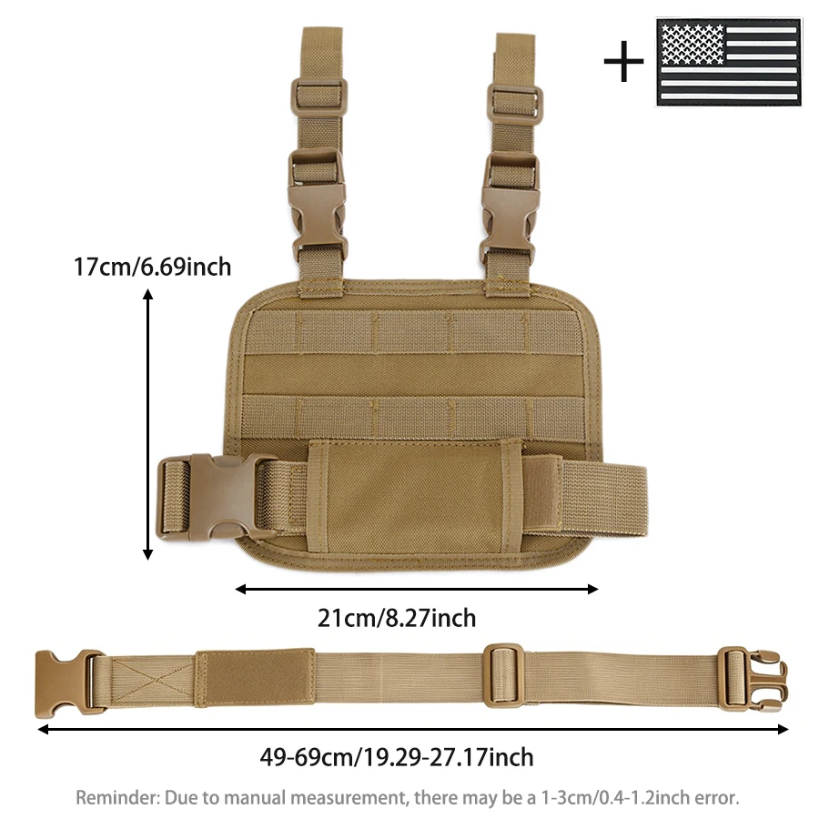 Funda de Pierna MOLLE Modular para Equipamiento Táctico - imagen 2