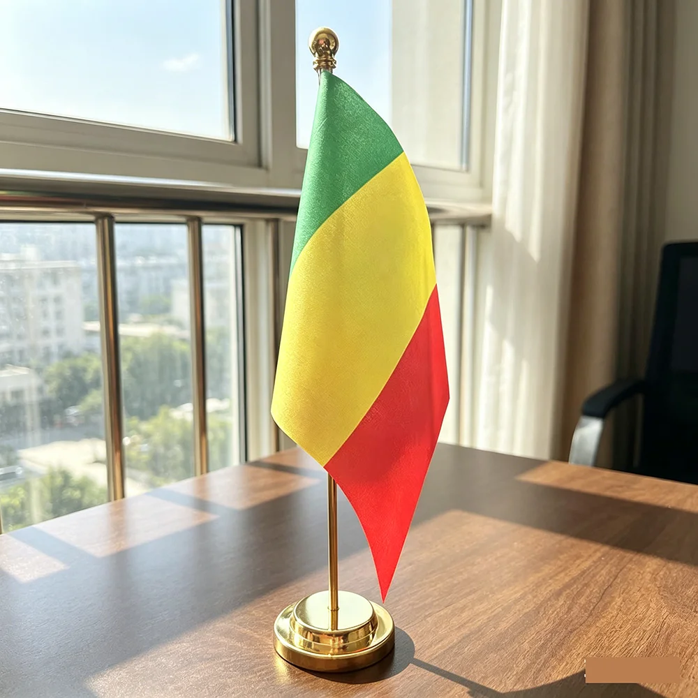 Bandera de Mali bordada para escritorio, decoración - imagen 5