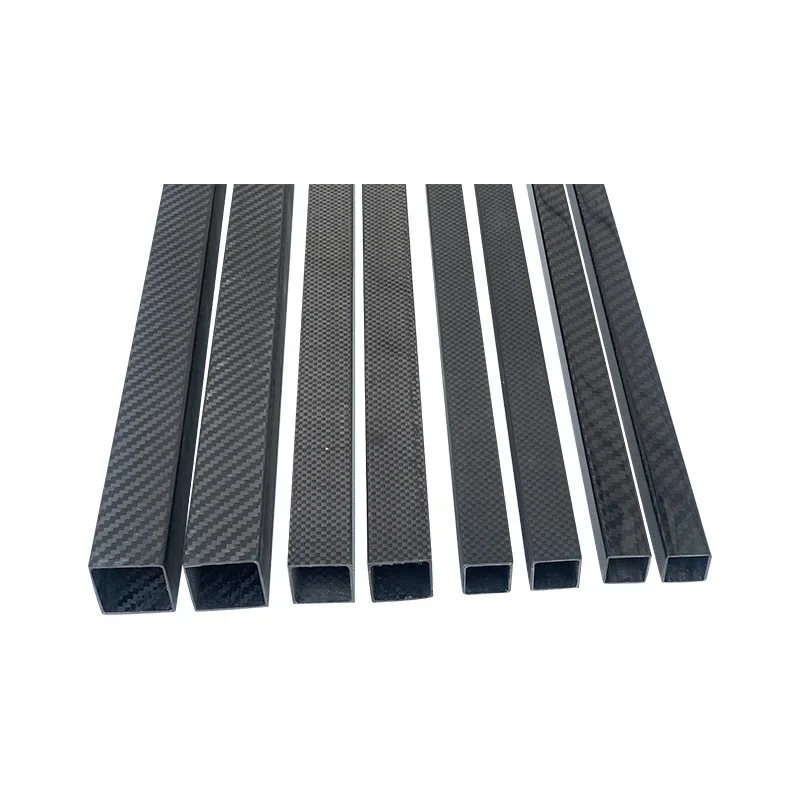 Tubo cuadrado de fibra de carbono 3K para aire libre y estructuras - imagen 3