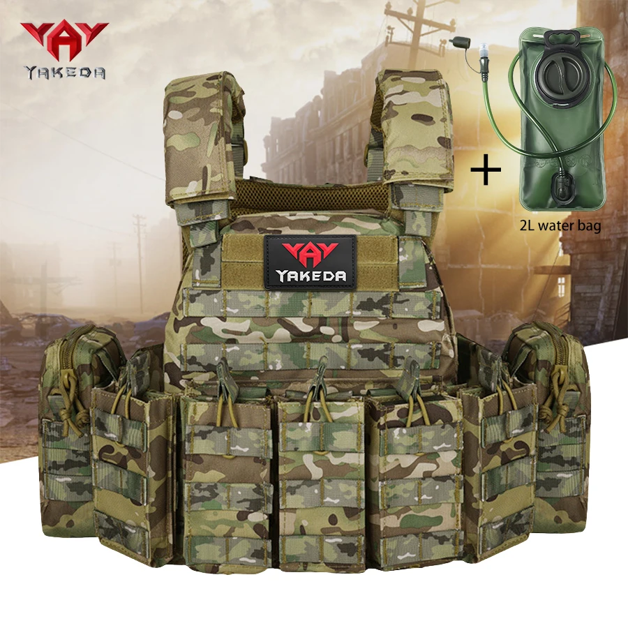 Chaleco táctico YAKEDA con bolsa de agua y montaje modular - imagen 5